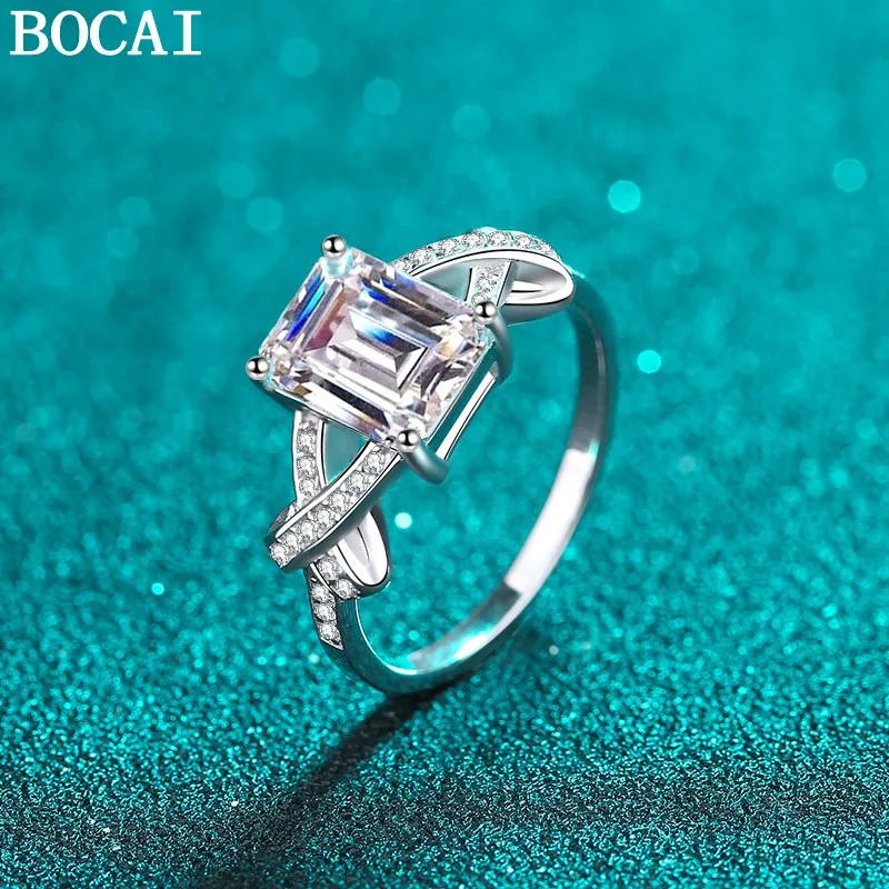 3ct Moissanite S925 Sterling Silver Jewelry Simple And Fashionable Rectangular Engagement Ring Ladies' Selected Gift
3ct Moissanite S925 Sterling Silver Jewelry Simple And Fashionable Rectangular Engagement Ring Ladies' Selected Gift