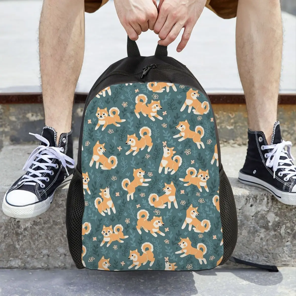 Playful Shiba Inu Pattern Backpack Hot Sale Daypack Large Capacity Children BookBag School Bag Shoulder Bags for Men Women
Playful Shiba Inu Pattern Backpack Hot Sale Daypack Large Capacity Children BookBag School Bag Shoulder Bags for Men Women