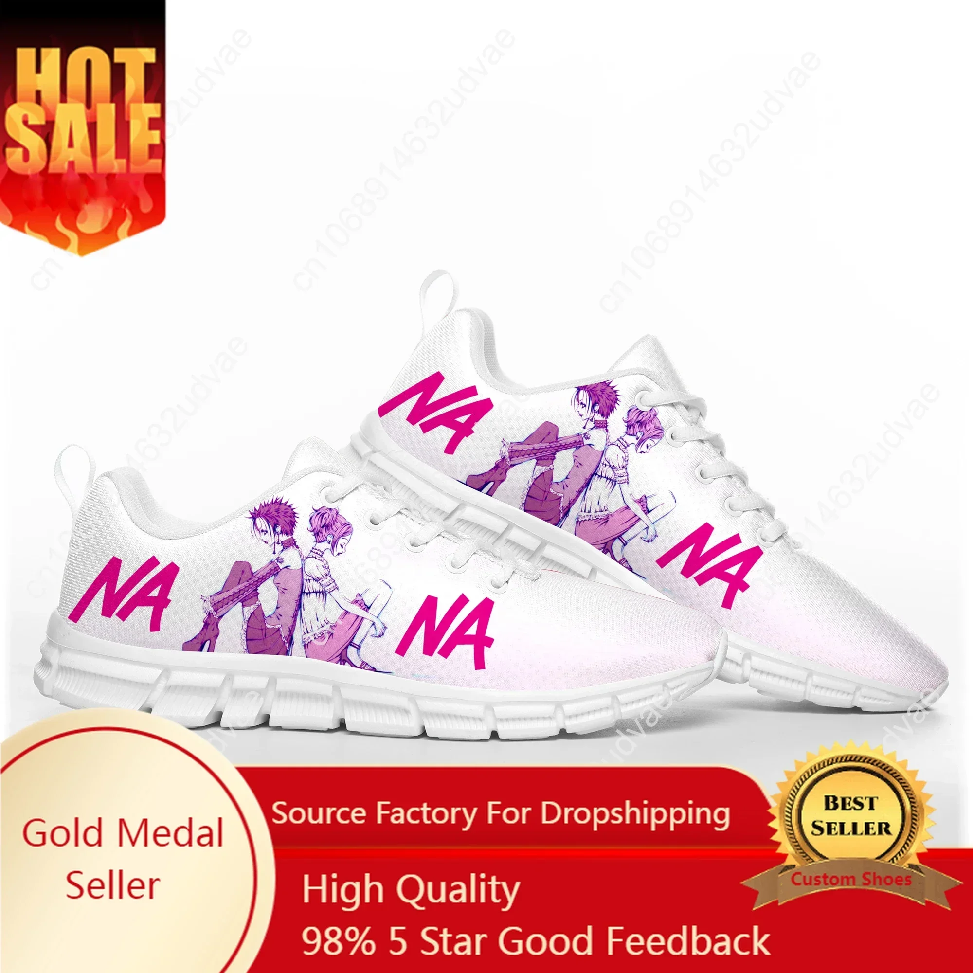 NANA Osaki Komatsu Sports Shoes Mens Womens Manga Sneakers Casual Custom High Quality Footwear Couple White Shoes
NANA Osaki Komatsu Sports Shoes Mens Womens Manga Sneakers Casual Custom High Quality Footwear Couple White Shoes