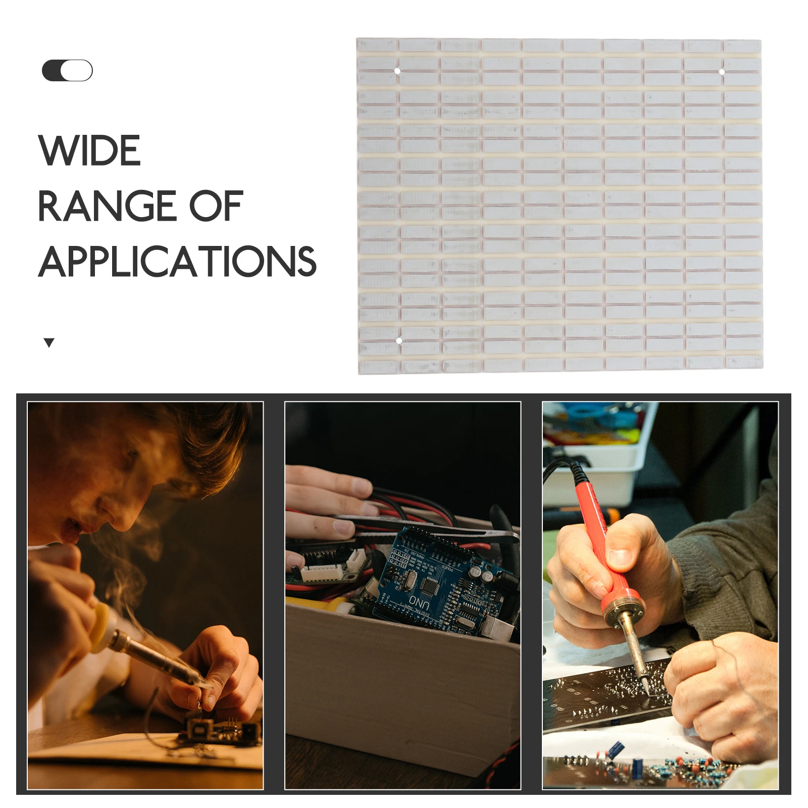 100Pcs Universal Pcb Board Double Sided Blank Test Circuit Board for DIY Electronics Prototyping Projects Soldering Practice