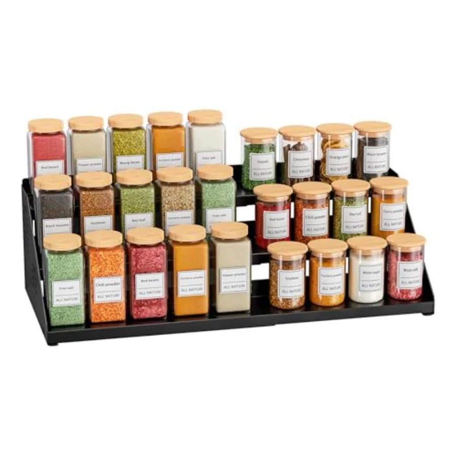 Spice Organizer, Spice Rack for Expandable 3-Tier, Spice Organization for Cabinet Expandable Width and Adjustable Height, Seaso
Spice Organizer, Spice Rack for Expandable 3-Tier, Spice Organization for Cabinet Expandable Width and Adjustable Height, Seaso