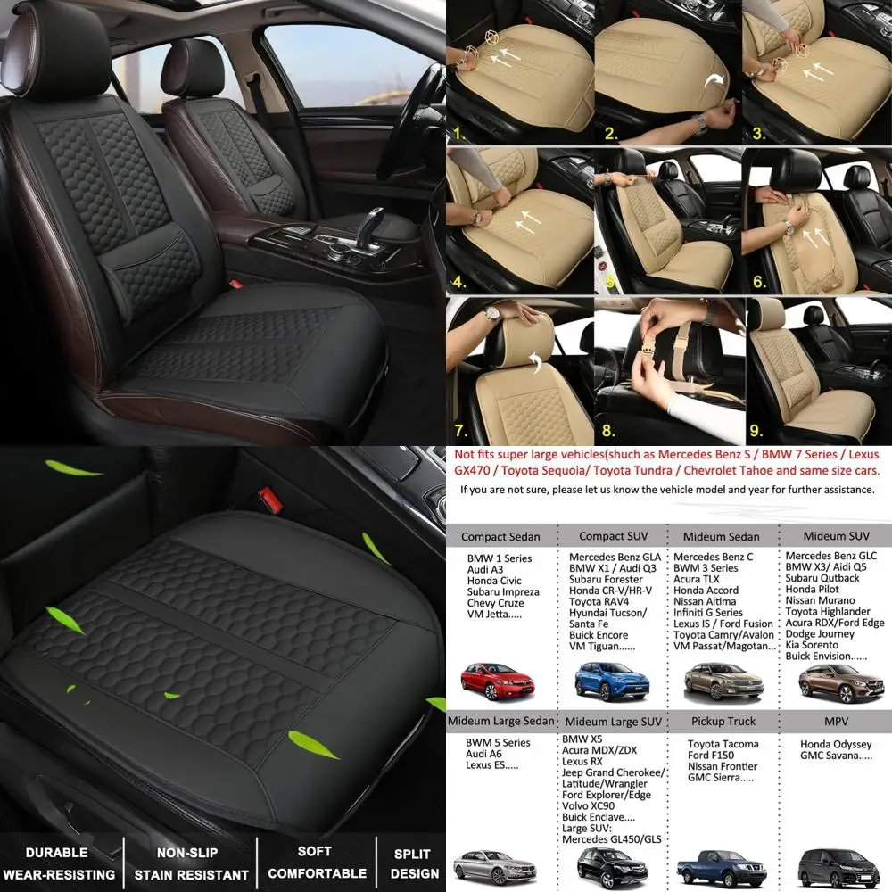 Black Panther Car Seats Covers, 1 Pair Universal Sideless Driver Seat Protectors, with Lumbar Support and Headrest Cover (Black)
Black Panther Car Seats Covers, 1 Pair Universal Sideless Driver Seat Protectors, with Lumbar Support and Headrest Cover (Black)