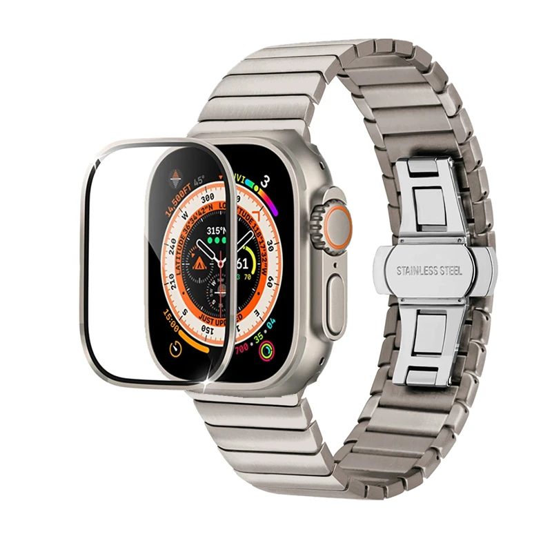 Браслет титановый для Apple Watch Ultra Band 49 мм, ремешок из нержавеющей стали для IWatch Ultra, аксессуары для наручных часов
Браслет титановый для Apple Watch Ultra Band 49 мм, ремешок из нержавеющей стали для IWatch Ultra, аксессуары для наручных часов