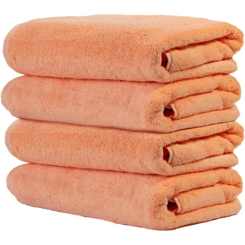 Terry Cloth Towel Set - 4 Extra Fluffy & Soft Large Bath Towels - 30x60 Inch - for Home, Hotel & Spa Turkish Cotton & Oeko-TEX
Terry Cloth Towel Set - 4 Extra Fluffy & Soft Large Bath Towels - 30x60 Inch - for Home, Hotel & Spa Turkish Cotton & Oeko-TEX