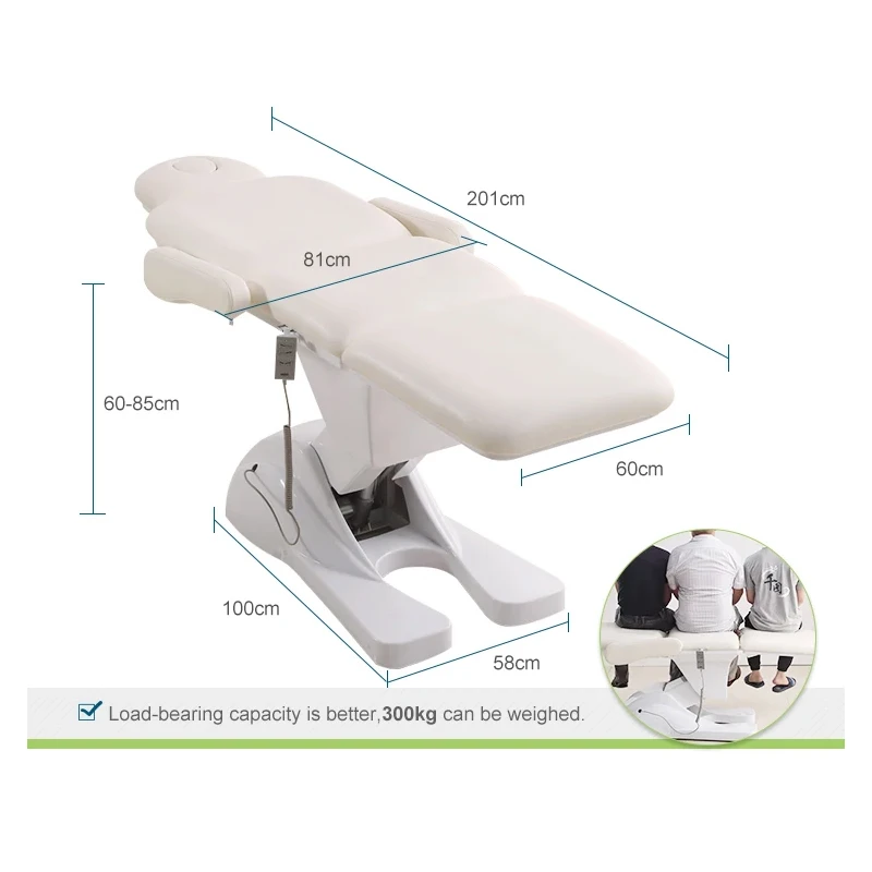 Heavy Duty Mobile Electric Facial Bed Disassembled Armrest Adjustable Height White Treatment Bed With 3 Motor
Heavy Duty Mobile Electric Facial Bed Disassembled Armrest Adjustable Height White Treatment Bed With 3 Motor