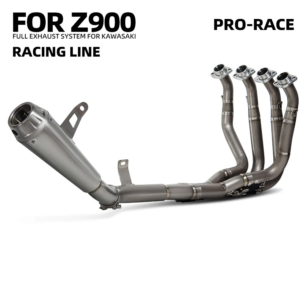 Motorcycle Exhaust Full System Modify For Kawasaki Z900 2017-2025 Titanium Front Pipe ARRO Slip on Line Muffler with DB Killer
Motorcycle Exhaust Full System Modify For Kawasaki Z900 2017-2025 Titanium Front Pipe ARRO Slip on Line Muffler with DB Killer