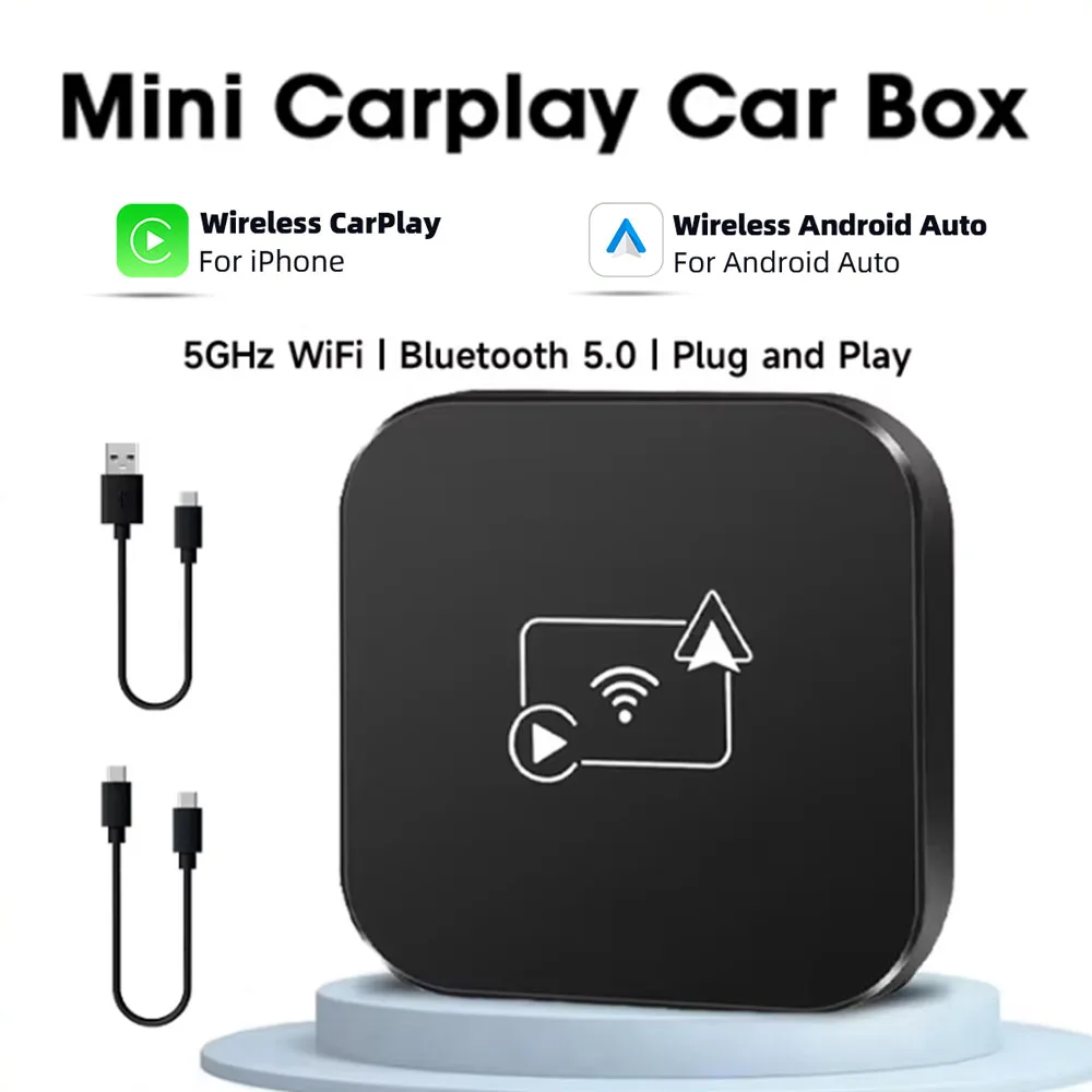 2 in1 Wireless Carplay Adapter for Android iPhone 5G Wifi Bluetooth 5.0 Auto Wired to Wireless AI Box For Volvo Benz Mg Kia VW
2 in1 Wireless Carplay Adapter for Android iPhone 5G Wifi Bluetooth 5.0 Auto Wired to Wireless AI Box For Volvo Benz Mg Kia VW