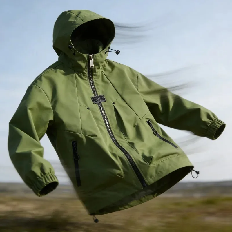 Waterproof Windbreaker Jacket for Men Outdoor Hiking Gear with Removable Hood
Waterproof Windbreaker Jacket for Men Outdoor Hiking Gear with Removable Hood