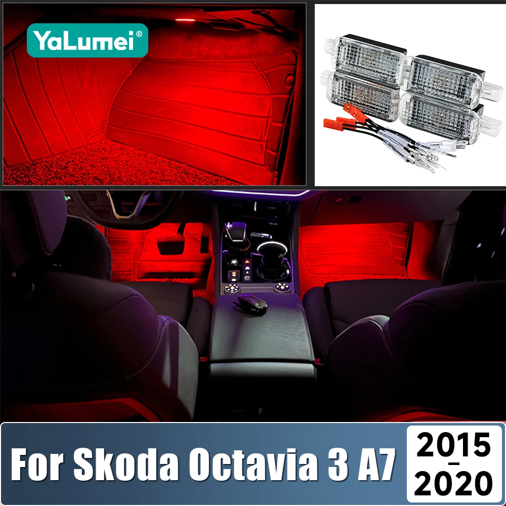 Автомобильные лампы для ног для Skoda Octavia 3 A7 MK3 5E 2015 2016 2017 2018 2019 2020, атмосферные декоративные светильники, аксессуары для интерьера
Автомобильные лампы для ног для Skoda Octavia 3 A7 MK3 5E 2015 2016 2017 2018 2019 2020, атмосферные декоративные светильники, аксессуары для интерьера