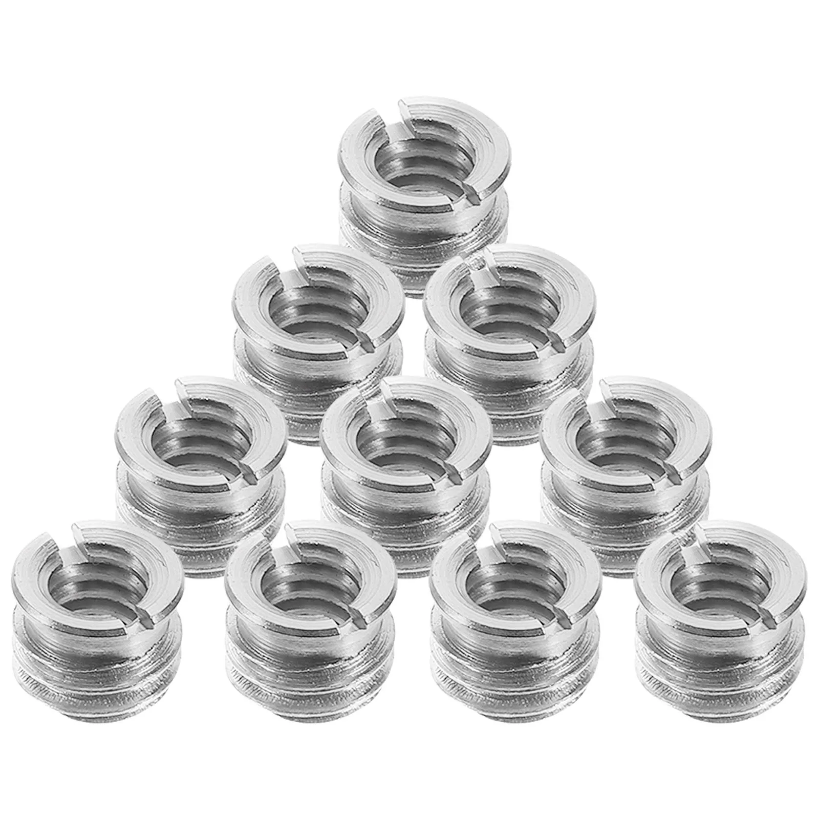 10pcs Tripod Adapter Screw 3/8 to 1/4 Thread Bushing Conversion for DSLR Camera Microphone Stand Mount Accessories Photography
10pcs Tripod Adapter Screw 3/8 to 1/4 Thread Bushing Conversion for DSLR Camera Microphone Stand Mount Accessories Photography