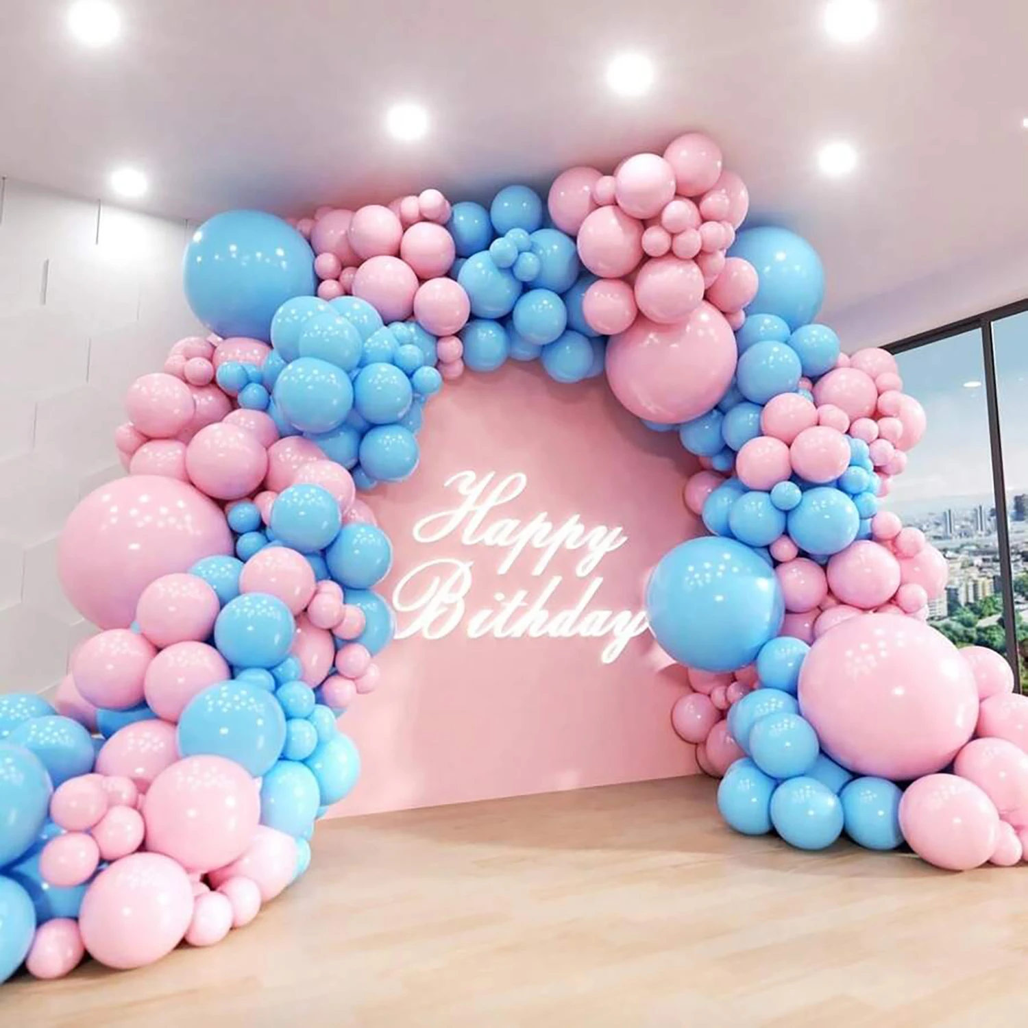 200PCS pink and blue latex balloon garland set, suitable for wedding season, birthdays, pop parties, and bridal showers
200PCS pink and blue latex balloon garland set, suitable for wedding season, birthdays, pop parties, and bridal showers