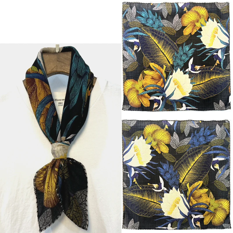 Double Sided Print Silk Wool Scarf Women Hand Rolling Scarfs Luxury Designer Keep Warm Scarfs Shawl Neck Clothing Accessories
Double Sided Print Silk Wool Scarf Women Hand Rolling Scarfs Luxury Designer Keep Warm Scarfs Shawl Neck Clothing Accessories