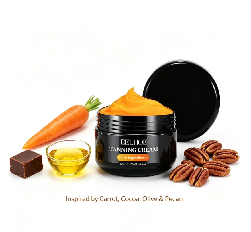 EELHOE Tanning Cream, Natural Bronzing Lotion for Sun-Kissed Glow, Moisturizing Body Tanner for Even Tan
EELHOE Tanning Cream, Natural Bronzing Lotion for Sun-Kissed Glow, Moisturizing Body Tanner for Even Tan