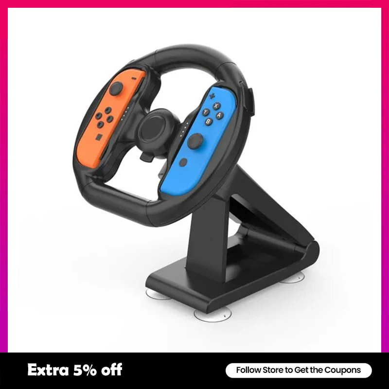For Switch Racing Wheels JoyCon Small Handle Steering Wheel Ride Gamepad Steering Wheel Carriage Somatosensory Accessories
For Switch Racing Wheels JoyCon Small Handle Steering Wheel Ride Gamepad Steering Wheel Carriage Somatosensory Accessories