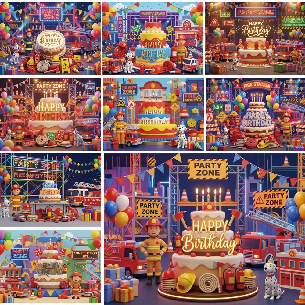 MOON.QG Fire Safety Birthday Photography Backdrop Truck Firefighter Cake Photo Background Child Poster Portrait Accessories
MOON.QG Fire Safety Birthday Photography Backdrop Truck Firefighter Cake Photo Background Child Poster Portrait Accessories