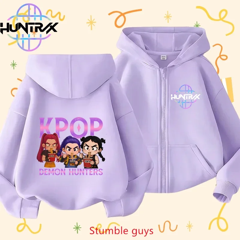 Kpop Demon Hunters Kids Anime Zip Hoodie Spring Autumn Boys Girls Clothes Warm Comfortable Wear
Kpop Demon Hunters Kids Anime Zip Hoodie Spring Autumn Boys Girls Clothes Warm Comfortable Wear
