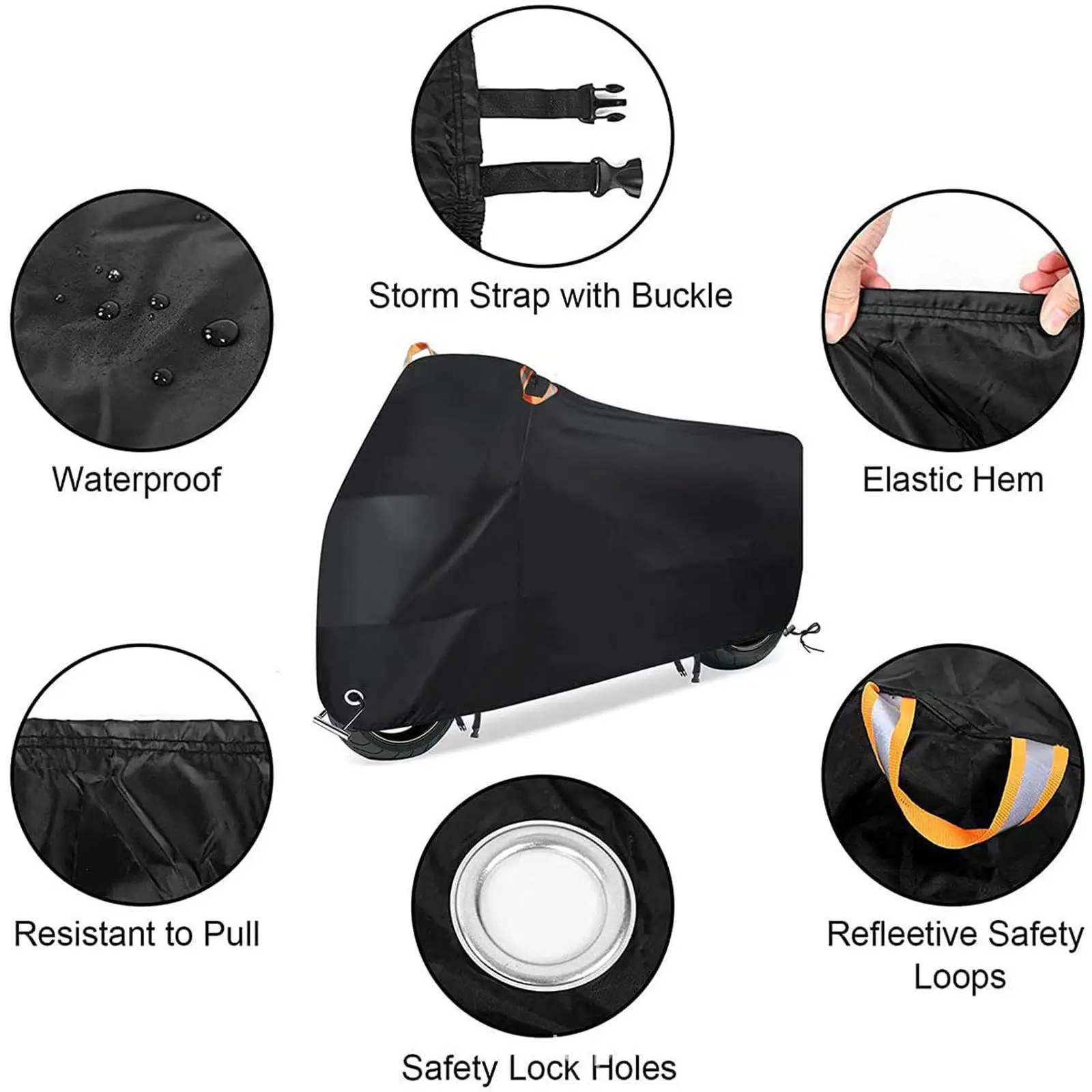 Mopeds Cover Motorcycle Protective Cover Windproof Practical Tear Resistant for
Mopeds Cover Motorcycle Protective Cover Windproof Practical Tear Resistant for