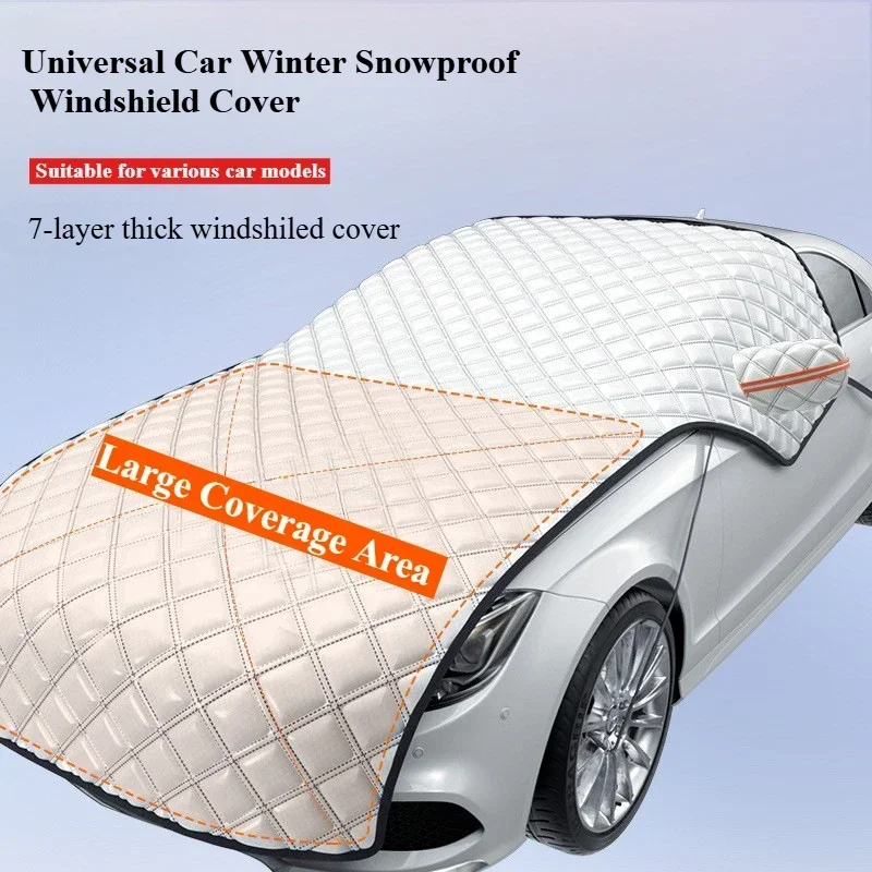 Car Winter Snowproof Windshield Cover Snow Shield Anti-Frost Snow Cover with Windproof Strap Universal Outdoor Car Cover
Car Winter Snowproof Windshield Cover Snow Shield Anti-Frost Snow Cover with Windproof Strap Universal Outdoor Car Cover