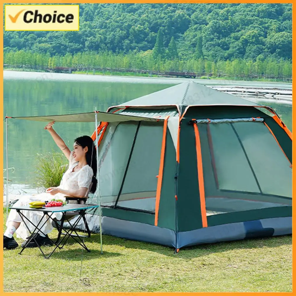 Automatic Quick Open Tent with Canopy Outdoor Folding Tent Sun-Protection Portable Hexagonal Tent for Family 3-4/4-6 People
Automatic Quick Open Tent with Canopy Outdoor Folding Tent Sun-Protection Portable Hexagonal Tent for Family 3-4/4-6 People