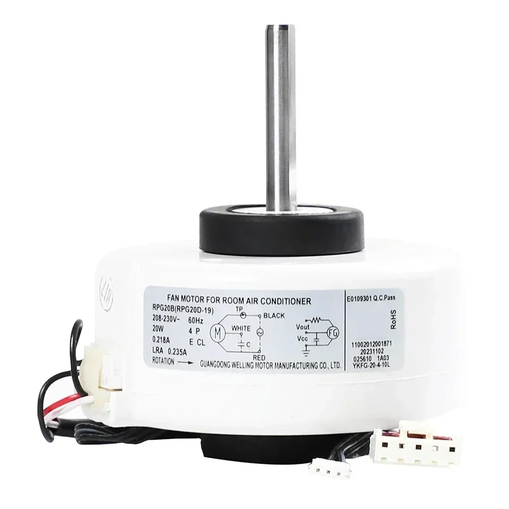RPG20B RPG20D19 Двигатель вентилятора постоянного тока для кондиционера Midea YFGF20410L Бесщеточный 208230 Вольт 60 Гц Энергосберегающая модель
RPG20B RPG20D19 Двигатель вентилятора постоянного тока для кондиционера Midea YFGF20410L Бесщеточный 208230 Вольт 60 Гц Энергосберегающая модель