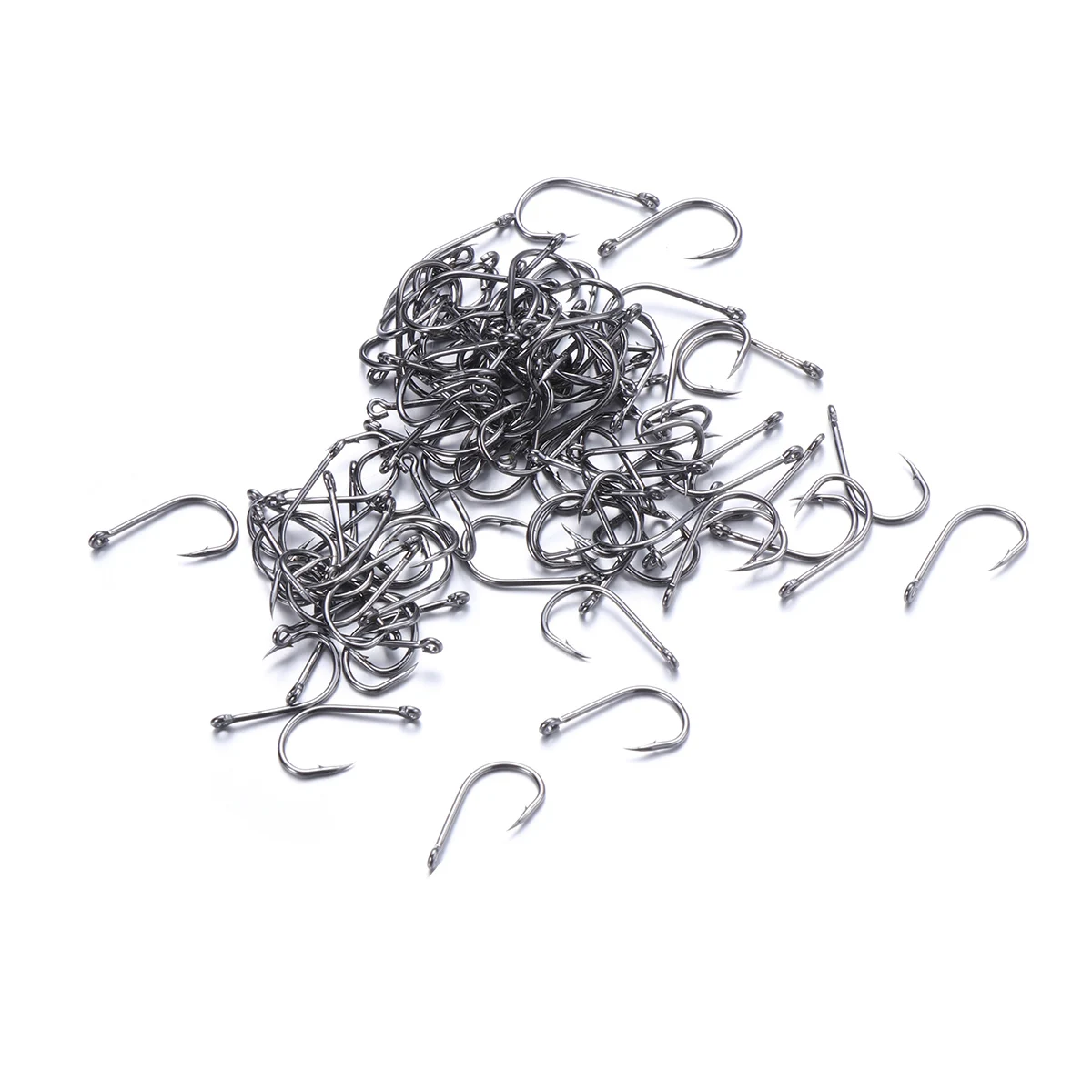 100 pcs Boxed Fish Hooks Carbon Steel Durable Freshwater Saltwater Fishing Tackle Bass Pike Salmon Crucian Pickerel Snapper
100 pcs Boxed Fish Hooks Carbon Steel Durable Freshwater Saltwater Fishing Tackle Bass Pike Salmon Crucian Pickerel Snapper