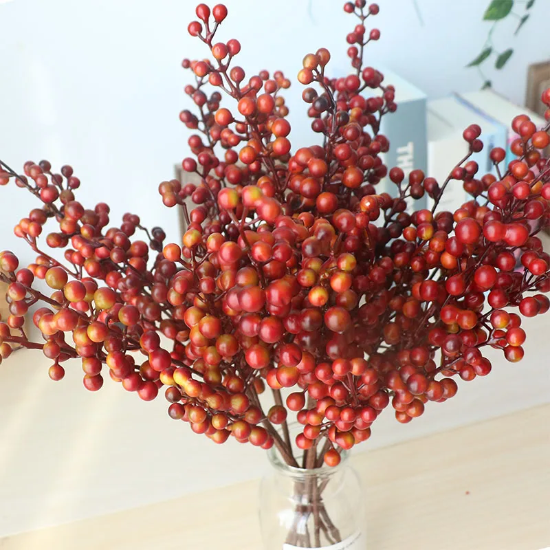 Artificial Berries Branch Plastic Fake Flowers leaf Decorative Berry PE Red Berries Plant for Wedding Home Christmas decoration
Artificial Berries Branch Plastic Fake Flowers leaf Decorative Berry PE Red Berries Plant for Wedding Home Christmas decoration