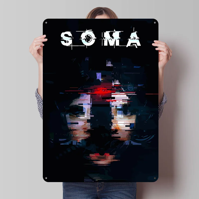 Постер с изображением искаженного лица из игры SOMA, винтажные металлические таблички на заказ, настенное искусство, ретро-пластинка из жести для декора интерьера гостиной
Постер с изображением искаженного лица из игры SOMA, винтажные металлические таблички на заказ, настенное искусство, ретро-пластинка из жести для декора интерьера гостиной