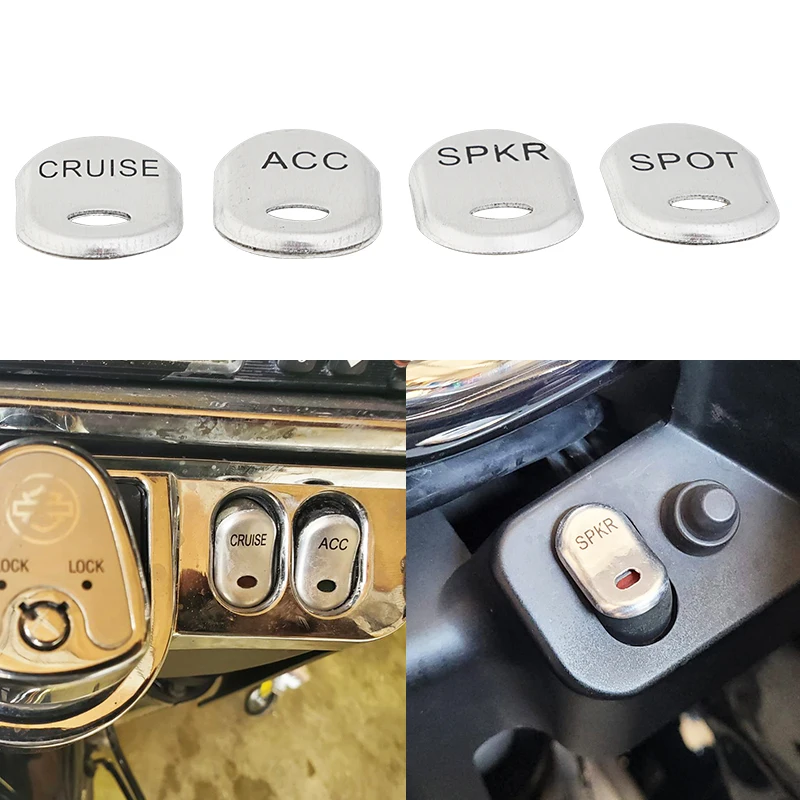 Motorcycle Chrome Rocker Panel Switch Button Covers For Harley Touring Road Electra Glide FLHT FLTR 1996-2013
Motorcycle Chrome Rocker Panel Switch Button Covers For Harley Touring Road Electra Glide FLHT FLTR 1996-2013