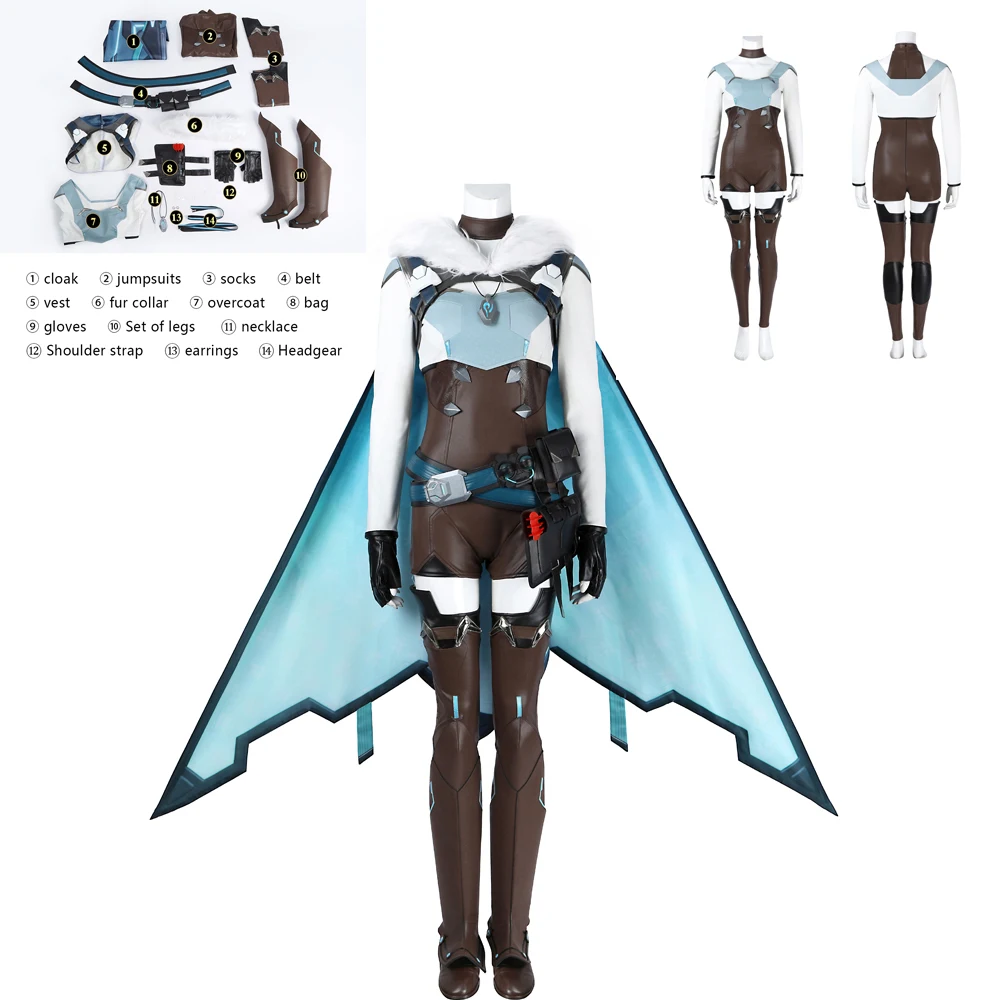 Halloween Carnival Party Costume Game Freya Role Playing Costume Women's High Quality Hoodie Cloak Costume
Halloween Carnival Party Costume Game Freya Role Playing Costume Women's High Quality Hoodie Cloak Costume