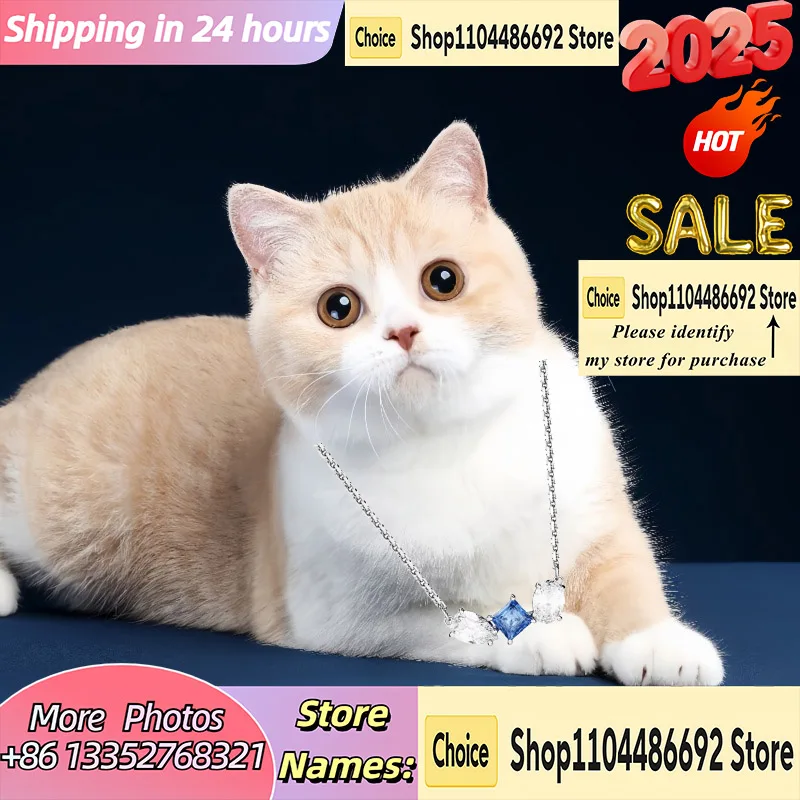 New Style Cat Accessories 2025 New Full Crystal Necklace Emerald Square Pendant Fashion Luxury Pearl Accessories Ladies Gift
New Style Cat Accessories 2025 New Full Crystal Necklace Emerald Square Pendant Fashion Luxury Pearl Accessories Ladies Gift