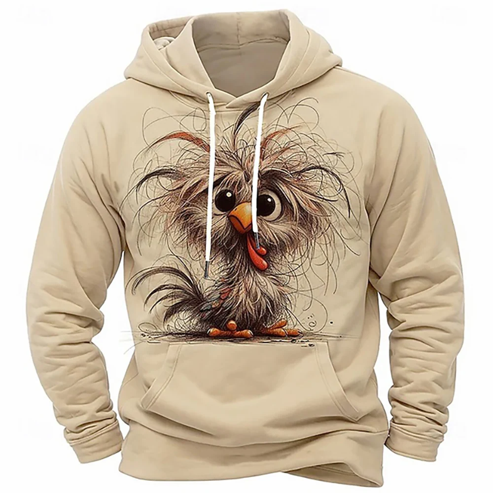 Autumn Men's Hoodie Chick 3D Print Casual Long Sleeve 3d Hooded Sweatshirt Fashion Streetwear Pullover Male Oversized Clothing
Autumn Men's Hoodie Chick 3D Print Casual Long Sleeve 3d Hooded Sweatshirt Fashion Streetwear Pullover Male Oversized Clothing