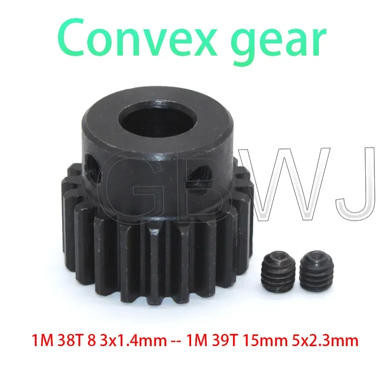 1Pcs 1Mod Spur Gear Metal Transmission Gear 8-20mm Bore 45# Steel 1M 8/10/12/14/15/16/17/19/20 Tooth Pinion Motor Convex Gear
1Pcs 1Mod Spur Gear Metal Transmission Gear 8-20mm Bore 45# Steel 1M 8/10/12/14/15/16/17/19/20 Tooth Pinion Motor Convex Gear
