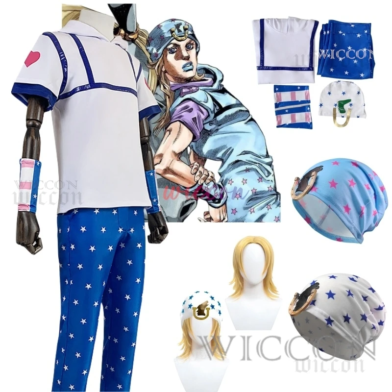 Аниме JoJo Bizarre Johnny Joestar Косплей Костюм Униформа Парик 2 стиля Шляпа Хэллоуин Вечеринка Наряд Шляпа Костюм Мужчины Женщины Индивидуальные
Аниме JoJo Bizarre Johnny Joestar Косплей Костюм Униформа Парик 2 стиля Шляпа Хэллоуин Вечеринка Наряд Шляпа Костюм Мужчины Женщины Индивидуальные