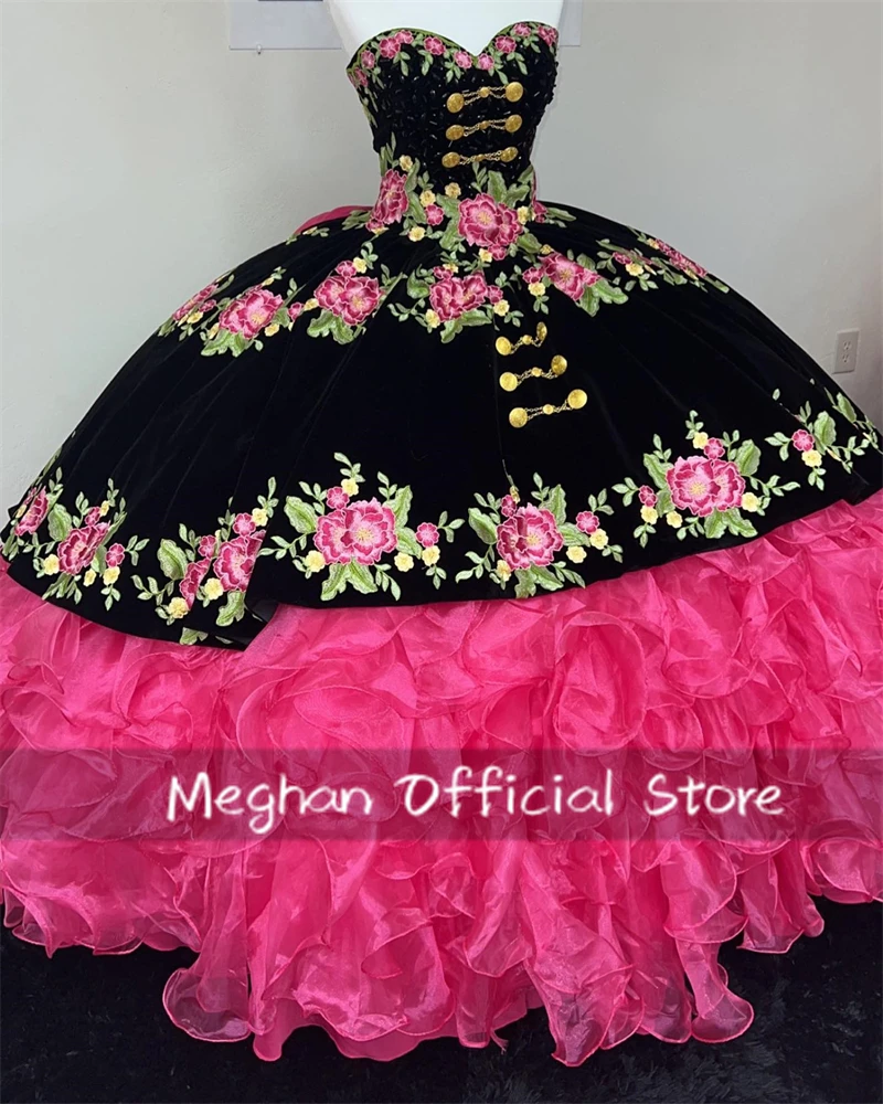 Mexico Fuchsia Sweetheart Bow Quinceanera Dress Bead Embroidery 2025 Birthday Luxury Dress Tiered Ruffles Formal Gown Customized
Mexico Fuchsia Sweetheart Bow Quinceanera Dress Bead Embroidery 2025 Birthday Luxury Dress Tiered Ruffles Formal Gown Customized