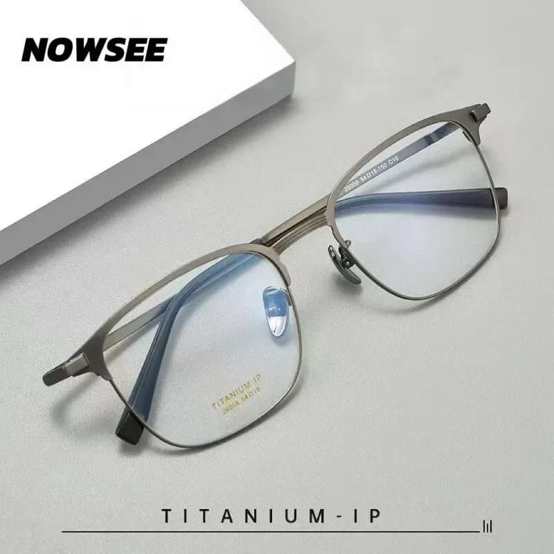 Pure Titanium Full Rim Spectacle Frame for Men Fashion Business Eyewear Classic Optical Prescription Eyeglasses 2025 New
Pure Titanium Full Rim Spectacle Frame for Men Fashion Business Eyewear Classic Optical Prescription Eyeglasses 2025 New