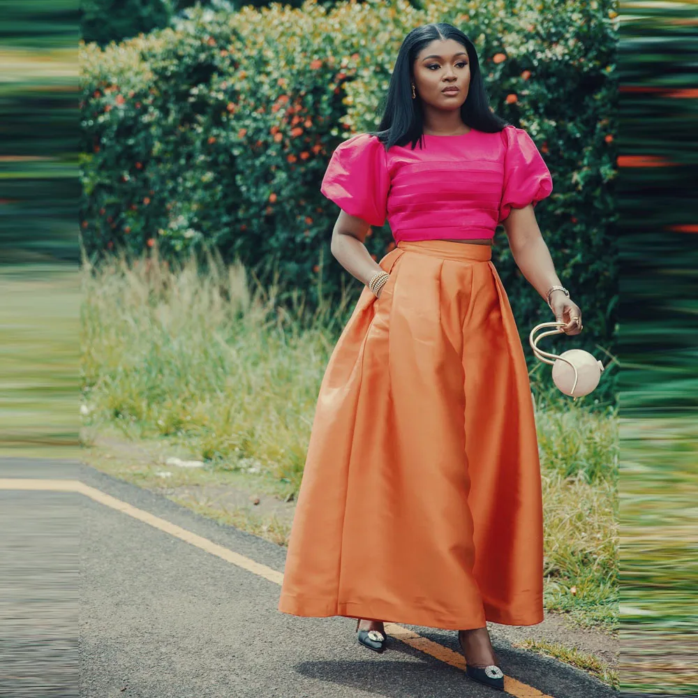 Orange Wide Leg Jeans High Waist Long Birthday Party Pants Office Lady Formal Autuam Spring Pants Without Top
Orange Wide Leg Jeans High Waist Long Birthday Party Pants Office Lady Formal Autuam Spring Pants Without Top