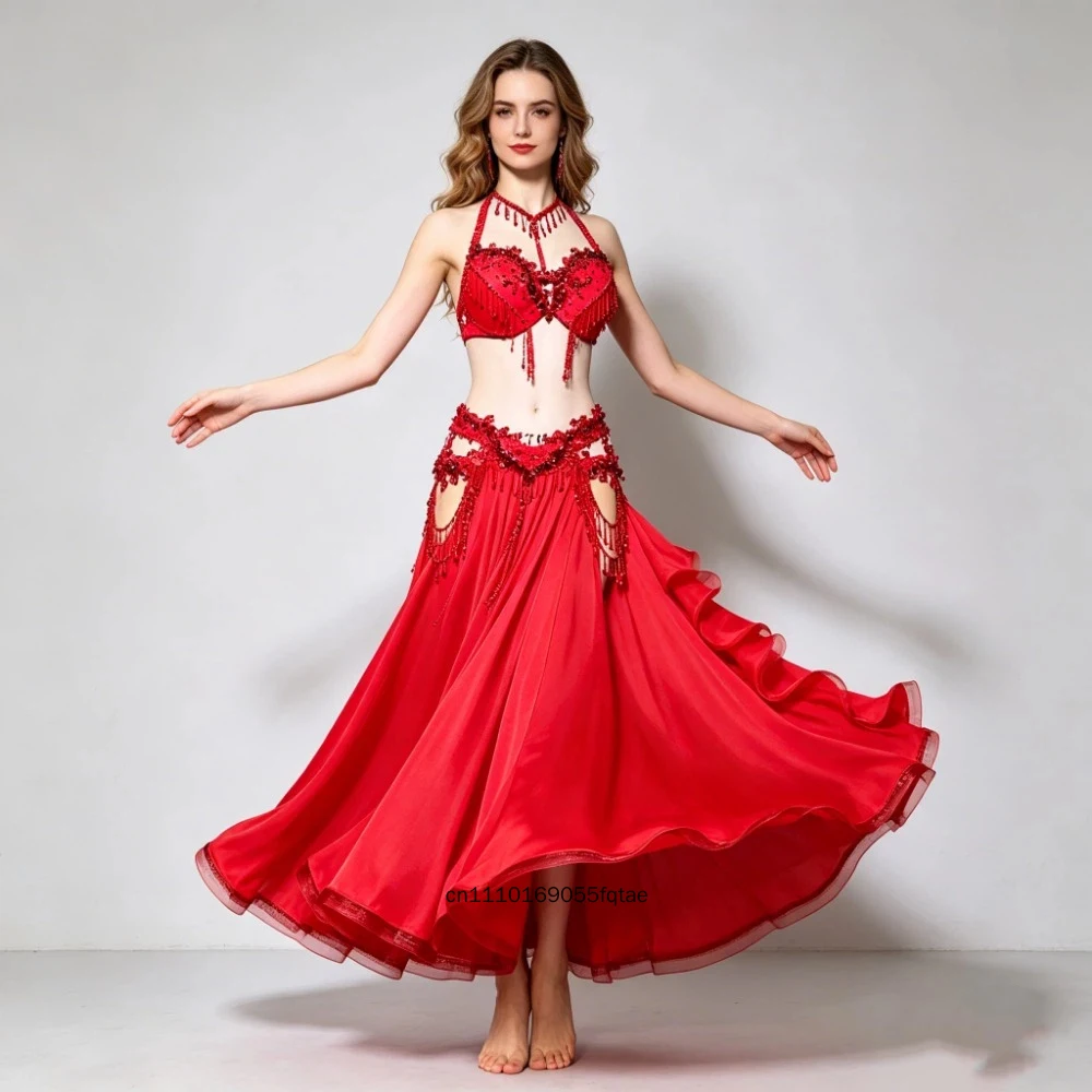Belly Dance Costume Set Oriental Dance Performance Outfit Petal Long Skirt Sexy Slimming Stage Group Dance Wear For Women
Belly Dance Costume Set Oriental Dance Performance Outfit Petal Long Skirt Sexy Slimming Stage Group Dance Wear For Women