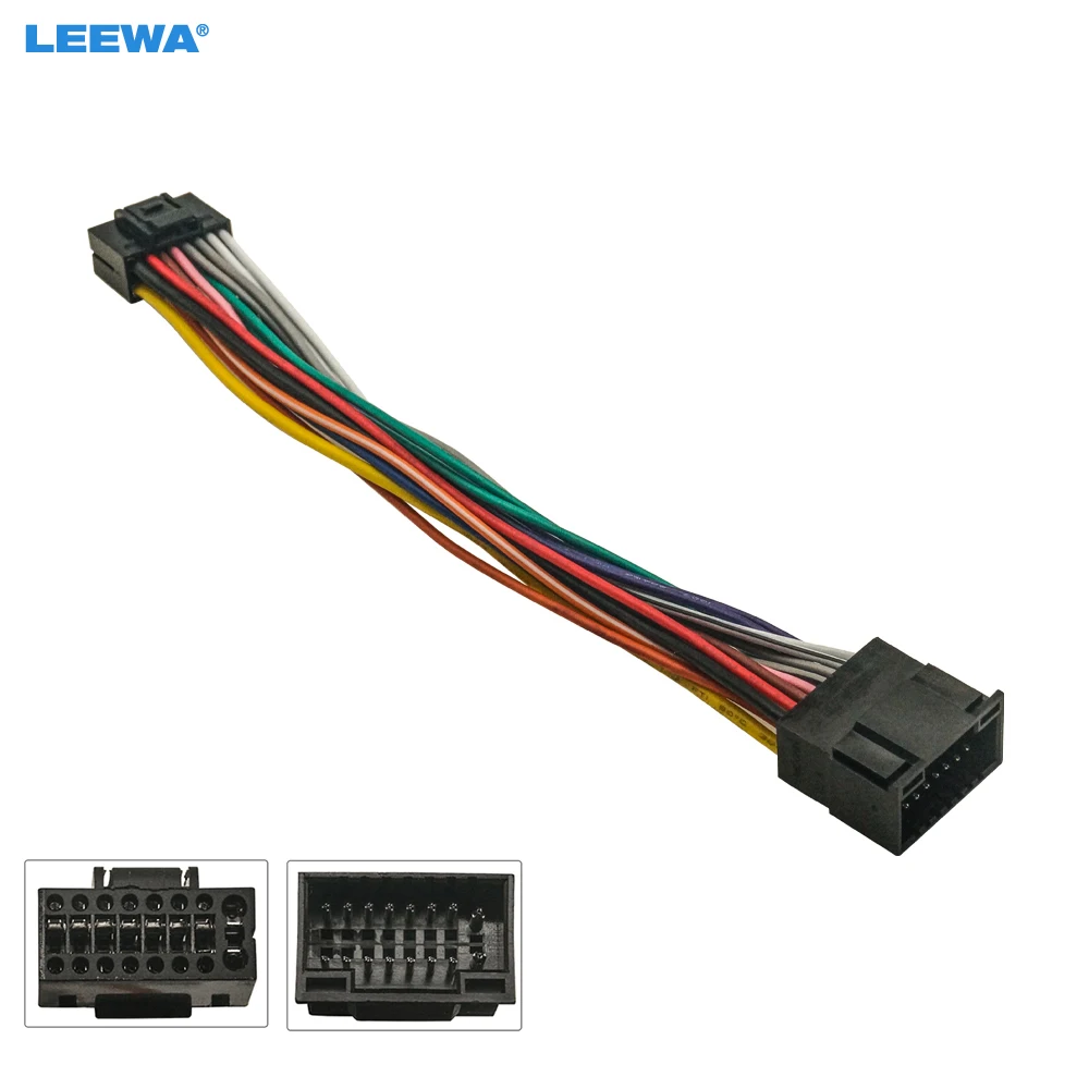 LEEWA Car Audio 16pin Wiring Harness Wire cable For Universal All Cars Stereo Installation Wire Adapter #CA7540
LEEWA Car Audio 16pin Wiring Harness Wire cable For Universal All Cars Stereo Installation Wire Adapter #CA7540