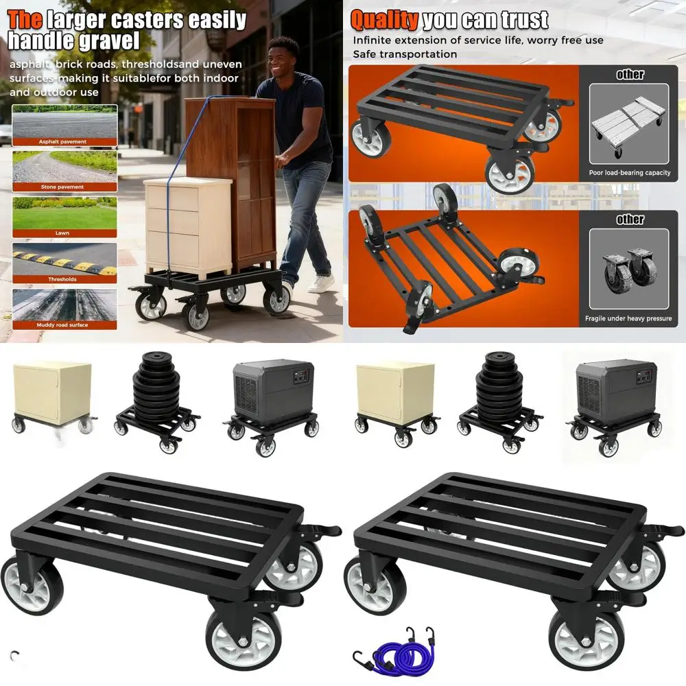 Сверхмощный 4-колесный механизм для мебели, грузоподъемность 2000 фунтов, платформа 24x18, поворотные ролики для безопасного тяжелого подъема
Сверхмощный 4-колесный механизм для мебели, грузоподъемность 2000 фунтов, платформа 24x18, поворотные ролики для безопасного тяжелого подъема