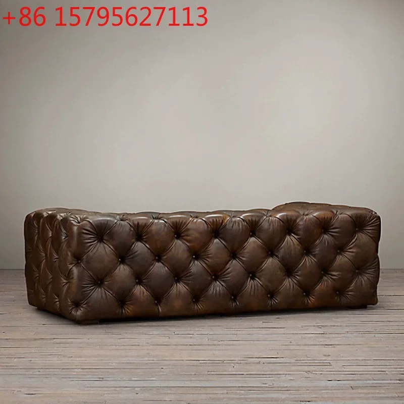 American sofa retro industrial style living room small apartment straight three-person sofa
American sofa retro industrial style living room small apartment straight three-person sofa