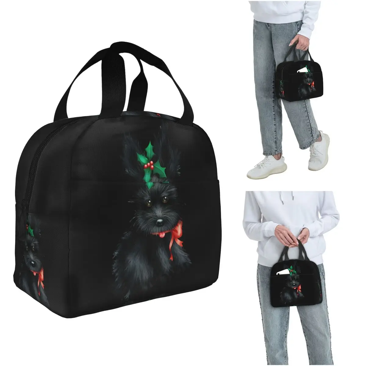 Scottish Terrier Dog Insulated Lunch Bag for Women Office Cooler Thermal Food Box Tote Portable Lunch Boxes Container
Scottish Terrier Dog Insulated Lunch Bag for Women Office Cooler Thermal Food Box Tote Portable Lunch Boxes Container
