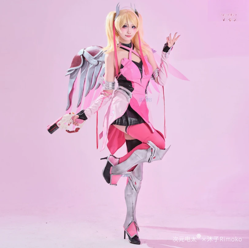 Mercy Angela Ziegler Overwatch OW Cosplay red angel Costume Halloween leather jumpsuit props wig accessories uniform Woman set
Mercy Angela Ziegler Overwatch OW Cosplay red angel Costume Halloween leather jumpsuit props wig accessories uniform Woman set