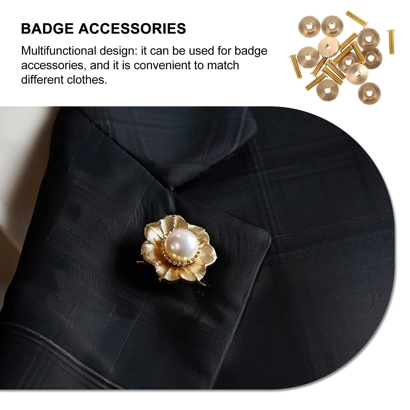 10Sets Badge Screw Pin Accessory Metal Badge Fix Back for Crafting Supplies Bulk Screw Caps Pin Back for Craft
10Sets Badge Screw Pin Accessory Metal Badge Fix Back for Crafting Supplies Bulk Screw Caps Pin Back for Craft