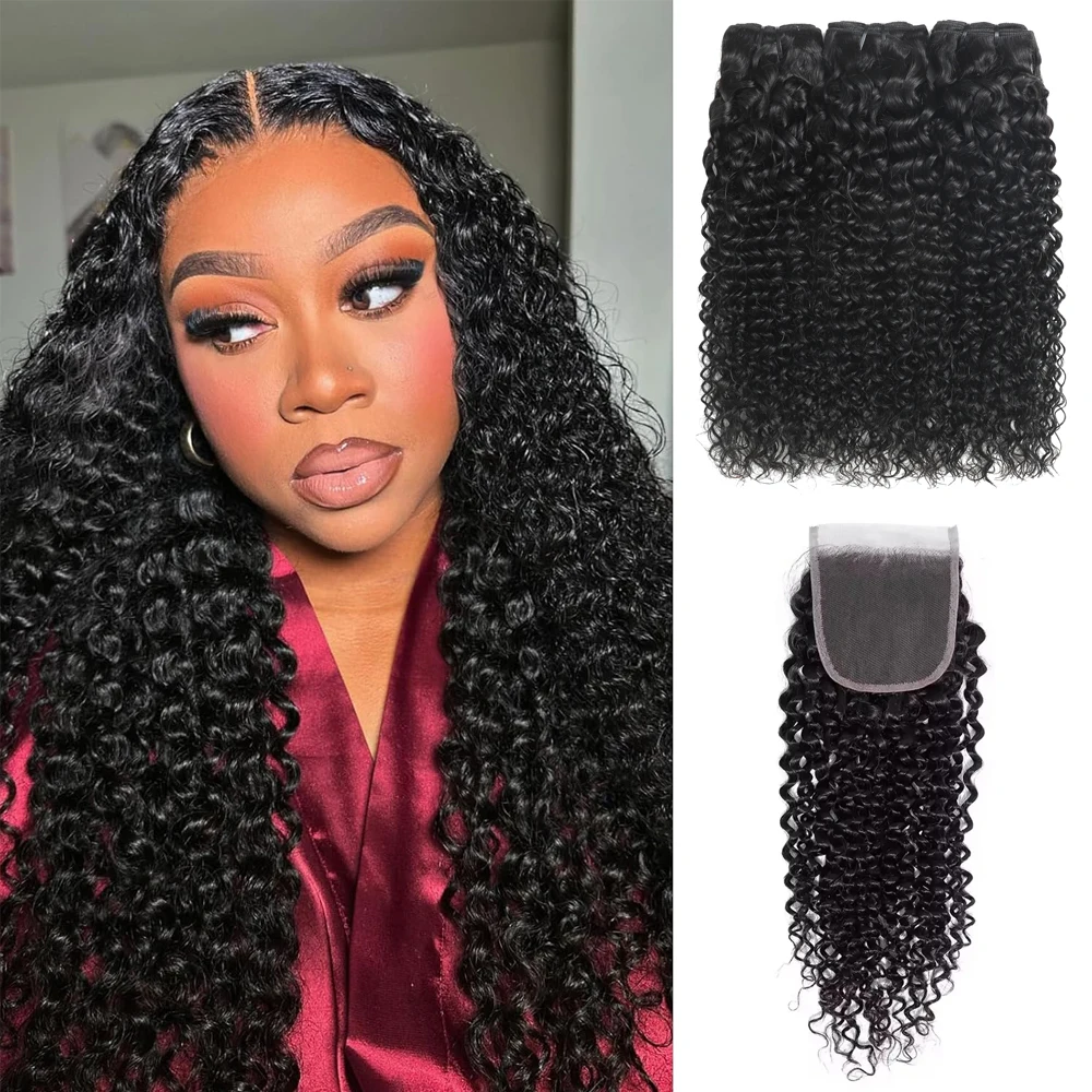 14A Curly Bundles With Closure Human Hair HD Transparent Lace Remy Raw Virgin, 4x4 5x5 13x4 Closure With Bundles
14A Curly Bundles With Closure Human Hair HD Transparent Lace Remy Raw Virgin, 4x4 5x5 13x4 Closure With Bundles