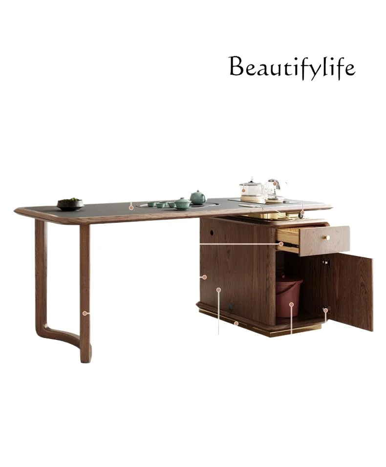 Italian new Chinese style solid wood tea table living room home simple tea table
Italian new Chinese style solid wood tea table living room home simple tea table