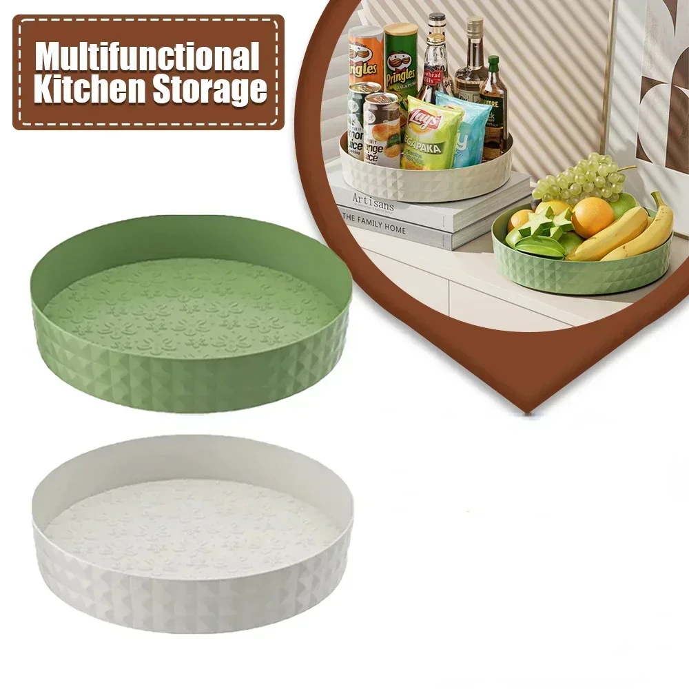 360 Degree Rotating Kitchen Storage Cabinet Organizer Multifunctional Seasoning Soy Sauce Vinegar Rack Desktop Fruit Plate Tray
360 Degree Rotating Kitchen Storage Cabinet Organizer Multifunctional Seasoning Soy Sauce Vinegar Rack Desktop Fruit Plate Tray