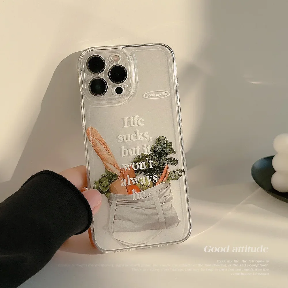 Retro Picnic bag vegetable bread transparent Phone Case For iPhone 16 15 14 13 12 Pro Max Xr 14 15 16 Plus Case Cute Soft Cover
Retro Picnic bag vegetable bread transparent Phone Case For iPhone 16 15 14 13 12 Pro Max Xr 14 15 16 Plus Case Cute Soft Cover