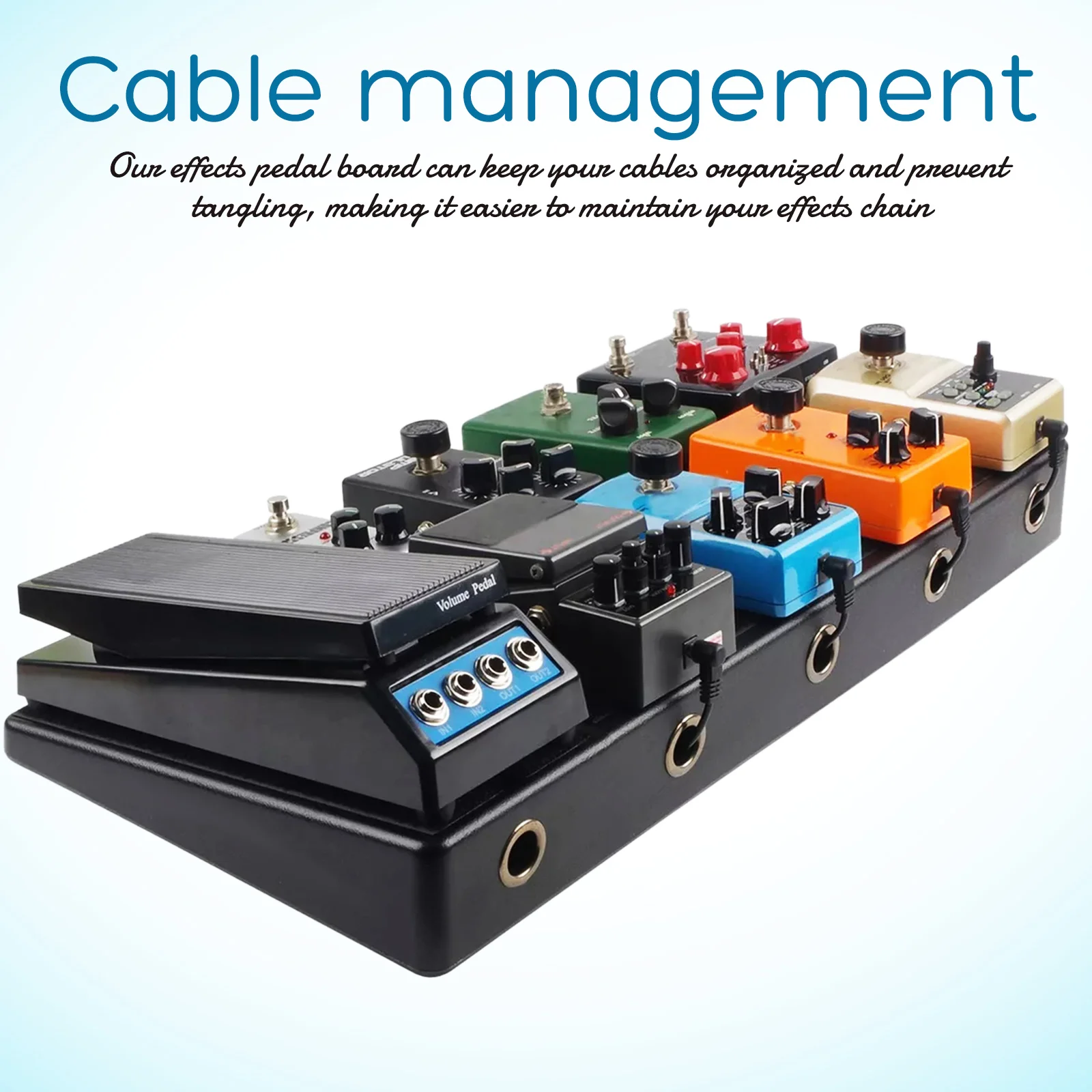 Effect Board for Guitar Pedals Lightweight Sturdy Supply Cable Management Secure Mounting Storage Bag
Effect Board for Guitar Pedals Lightweight Sturdy Supply Cable Management Secure Mounting Storage Bag