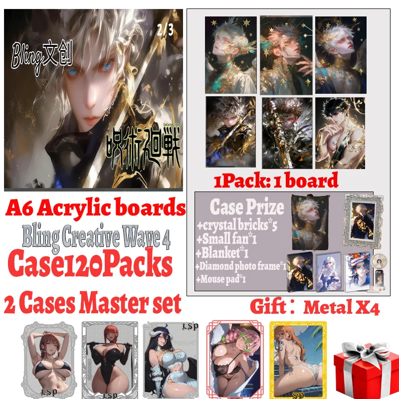 Original Bling Creative 4 JJK Jujutsu Kaisen A6 Acrylic Boards Collection Gojo Doujin Acrylic Painting Rare Booster Hobby Gift
Original Bling Creative 4 JJK Jujutsu Kaisen A6 Acrylic Boards Collection Gojo Doujin Acrylic Painting Rare Booster Hobby Gift