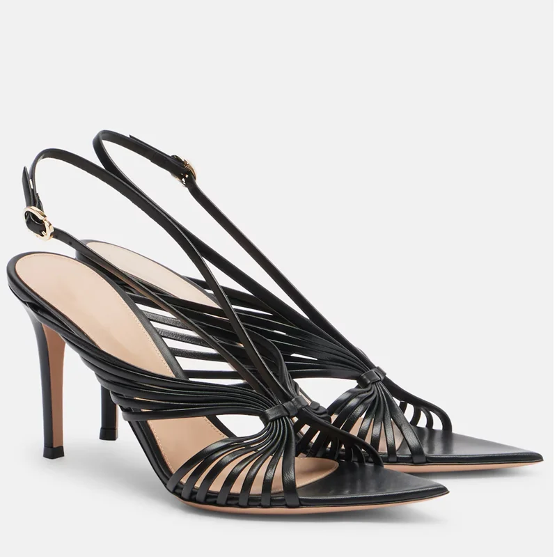 Narrow Band Back Strap Leather Sansals Sexy Pointed Toe Thin Heel Custaomized New Arrivals Fashion Women Modern Shoes
Narrow Band Back Strap Leather Sansals Sexy Pointed Toe Thin Heel Custaomized New Arrivals Fashion Women Modern Shoes